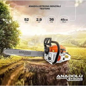 Resim Genel Markalar ANS1041 2.9Hp Benzinli Motorlu Testere 45cm Palalı Motorlu Testere Hizar 