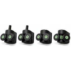 Resim Duşakabin Tekerlek Seti 4 Adet 2 Üst + 2 Alt 2x2 Sistem Uyumlu Kayar Cam Kapı Ray Tekerleri, Evrensel Yedek Parça, Sessiz Ve Akıcı Kayma Performansı, Paslanmaya Dayanıklı Açık Mavi 