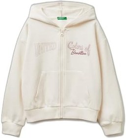 Resim United Colors of Benetton Kız Çocuk Giacca C/Capp M/L 3j68c505x Hırka Kazak 