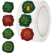 Resim 500 Adet Renkli Noel Mühür Stickerları - Öğretmenler İçin Teşvik ve Takdir, Cep Telefonu, Laptop, Su Bardağı, Vazo, Duvar El Sanatları İçin, Şık Yılbaşı Dekorasyon 
