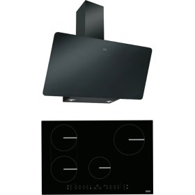 Resim Franke Ankastre Set (Fpj 915 V Bk A/900 Black Glass Davlumbaz Fsm 804I B Bk Indüksiyonlu Black Ocak) 