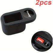 Resim Chuangyinshop Siyah 2 Adet Spor Emniyet Kemeri Klipsi Universal Çizilmeye Dayanıklı Araç Koltuğu Aksesuarı 