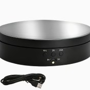 Resim Küçük Mini Küçük Yük Döner Tabla Vitrin Hediye Ve Mücevher 360 Derece Dönen Stand 13.72 cm Ve Yük Kapasitesi 10KG Fotoğraf Döner Tablası. 