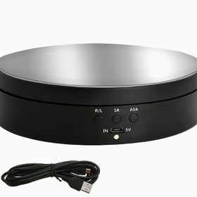 Resim Küçük Mini Küçük Yük Döner Tabla Vitrin Hediye Ve Mücevher 360 Derece Dönen Stand 13.72 cm Ve Yük Kapasitesi 10KG Fotoğraf Döner Tablası. 