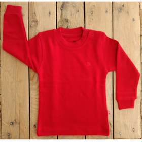 Resim Beberium Kids Çocuk Tek Body Çocuk Tişört 1-4 Yaş Kırmızı 