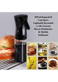 Resim 200 Ml Kapasiteli Cam Sprey Yağdanlık Dayanıklı Ve Şık Tasarım Ha 