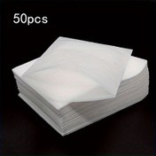 Resim 50 Adet/paket 15*20cm Beyaz Anti-statik Şok Emici İnci Pamuk Köpük Torba EPE İnci Pamuk Su Geçirmez Sarf Malzemeleri 