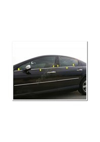 Resim Woc Chrome Peugeot 407 Krom Cam Çıtası 2004-2010 4 Parça Paslanma 