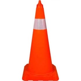 Resim 900 Mm Kırılmaz Trafik Konisi (Tek Reflektifli) 