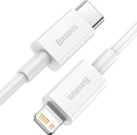 Resim Baseus Superior 20 W 0.25 m Type-C to Lightning Hızlı Şarj Kablosu Beyaz 