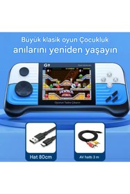 Resim G9 3.0 Inç Yüksek Çözünürlüklü Ekran Oyun Konsolu Rocker Retro Hit Renk Psp Oyun Konsolu 