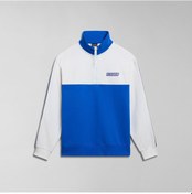 Resim Napapijri B-grober Hz Erkek Sweatshırt Np0a4hoyb2l1 Beyaz - Mavi 