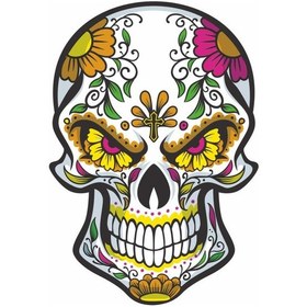 Resim Desenli Kurukafa Kuru Kafa Çıkartma Sticker 01032 