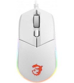 Resim Wenlin Msı Clutch Gm11 Beyaz Optik Oyuncu Fare - Hızlı Dpı Ve Rgb Aydınlatma Clutch GM11 White 