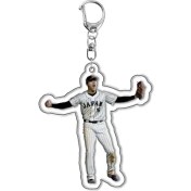 Resim Jump Rabbit Beyzbol Oyuncusu Akrilik Anahtarlık Shohei Otani Kolye Karakter Çevre (Yurt Dışından) 