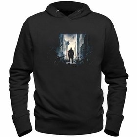 Resim Alfa Tshirt Hitman Baskılı Çocuk Siyah Sweatshirt 