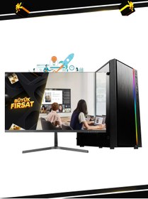 Resim RAMTECH BİLGİSAYAR ASTRAL KX10-M İ5 12400F 32GB RAM 960GB SSD R5230 2GB 24 MONİTÖR OFİS BİLGİSAYARI 