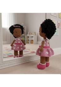 Resim Amigurumi Oyuncak Bebek El Örgüsü 37 Cm Çok Renkli 