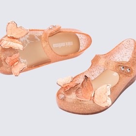 Resim Mini Melissa Ultragirl Fly Kelebek Aplikeli Simli Altın Kız Bebek & Çocuk Babeti | 22-30 Numara | Melflex® Vegan | İkonik Kokulu - 24 