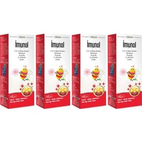 Resim Ocean Imunol Ballı Çilek Aromalı Şurup 4 x 150 ML 