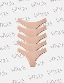 Resim Alya Underwear Kadın Brazilian Külot 5 Adet Ten Ten 