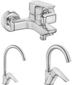 Resim Eca Niobe 3'lü Batarya Seti Banyo 482+Lavabo 054+Eviye 098 