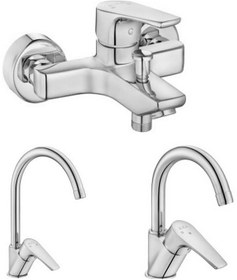 Resim Eca Niobe 3'lü Batarya Seti Banyo 482+Lavabo 054+Eviye 098 
