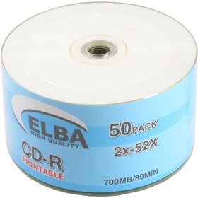 Resim ELBA Cd-r 700mb-80mın Printable 50li Shrink 