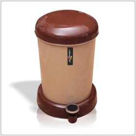 Resim M3DECORİUM Büyük 11 Lt. Pedallı 55cm Siyah Ev Ofis Mutfak Banyo Masaaltı Kapı Arkası Saplı Kovalı Çöp Kovası 