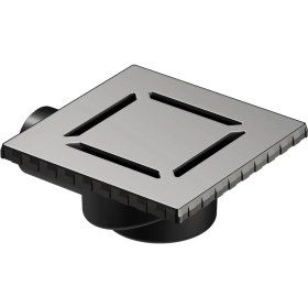 Resim Mena Rise V- Kare 5606976 Duş Kanalı, Yandan Çıkışlı, 15X15 Cm, Dk 100 Kapak, Mat Krom 