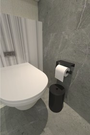 Resim Ensar Tuvalet Kağıtlığı,wc Kağıtlık, Tuvalet Kağıdı Askısı,telefon Raflı Tekli 