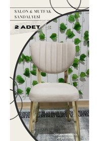 Resim Özcan Metal 2 Adet Gold Metal Ayak Elma Mutfak Salon Sandalyesi Kafe Restoran Sandalyesi Metal Demonte Sandalye Bej 