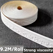 Resim 3D Duvar Süsleme Şeritleri - Kabartmalı Desenli Kendinden Yapışkan Kalın XPE Köpük, 9.2m/Rulo, Kolay Kesim Tavan, Zemin ve Paspas Dekoru için - Isıya Dayanıklı & Uzun Ömürlü (Çok Renkli), Şık Desenler, Kolay Temizlenebilir Malzeme, Oda Yenileme, İç Tasarımcılara Özel 
