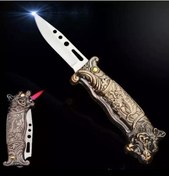 Resim Techmarketi Kaplan Figürlü Çakı Çakmak Modeli 