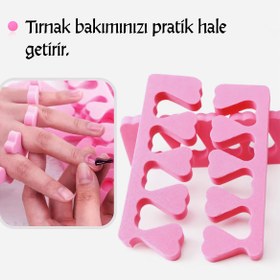 Resim Beatitude Parmak Ayırıcı Aparat 1 Adet El Ve Ayak Parmak Ayırma Süngeri Manikür Pedikür Aksesuarı Kozmetik 