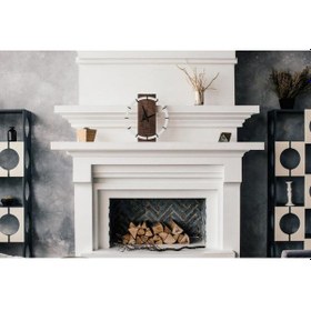 Resim Modern Ahşap Duvar Saati 