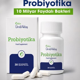 Resim Dr. Ümit Aktaş Probiyotika - 30 Enterik Kapsül - Gıda Takviyesi 