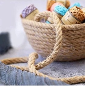 Resim Jütburada Jüt Halat 5 Mm 100 Metre Hasır Dekor Süsleme İp 