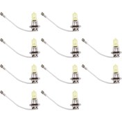 Resim 10PCS Araba Halojen Ampuller Araç Sis Lambası Dc 12V H3 100W Sarı Ampuller (Yurt Dışından) 