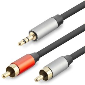 Resim Beldekstore 3.5 Mm To 2Rca Kablo 2Lıne Gold 1.5M Siyah HDX1073 