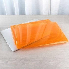 Resim McStorey MacBook Pro 13 inç M1 M2 Sert Kapak Kılıf | Şeffaf Kristal Parlak Alt+Üst Koruma | 360° Çizilmeye Dayanıklı Laptop Kılıf Turuncu 