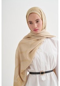 Resim Carell Floral Monogram Floş Şal Soft Sarı Çok Renkli 