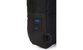 Resim Unisex Su Geçirmez Kulaklık USB Çıkışlı Çapraz Askılı Çanta Bel Omuz ve Göğüs Çanta Günlük Bodybag 