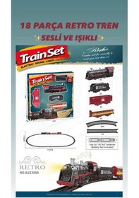 Resim Bj2308a 18 Parça Sesli Işıklı Retro Tren-şim 