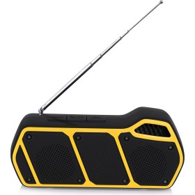 Resim New Rixing NR-5011FM Taşınabilir Antenli Bluetooth Hoparlör - Sarı (Yurt Dışından) 