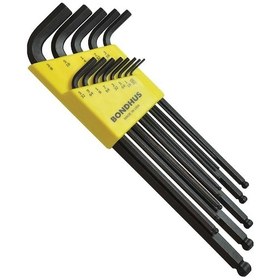 Resim Bondhus 10937 Uzun Top Başlı İnç Ölçü Allen Anahtar Seti Proguard 
