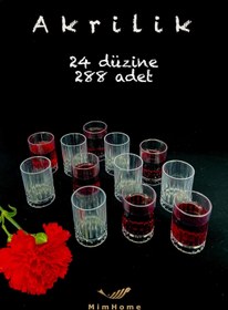 Resim MiMW MimHome Akrilik 6 adet 55 ml Elysia Bardak Seti : Kahve yanı Zemzem mini Su Bardağı 