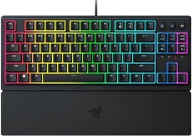Resim Razer Ornata V3 Tenkeyless - Kompakt Düşük Profil Oyun Klavyesi (Meka-Membran Anahtarlar, Özel Medya Tuşları, Manyetik Yumuşak Dokunuşlu Bilek Desteği) TR Düzeni | Siyah 