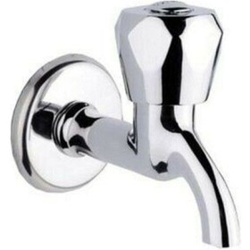 Resim Yayke Pirinç Gövde Topaç Krom Kısa Musluk Bahçe Lavabo Musluğu 