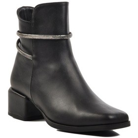 Resim Aspor Siyah Cilt Kadın Topuklu Bot Çok Renkli 